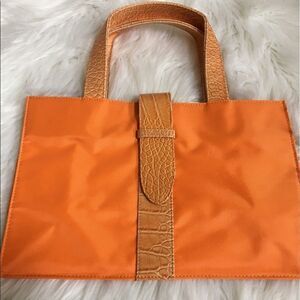 Orange Nylon Bag 
